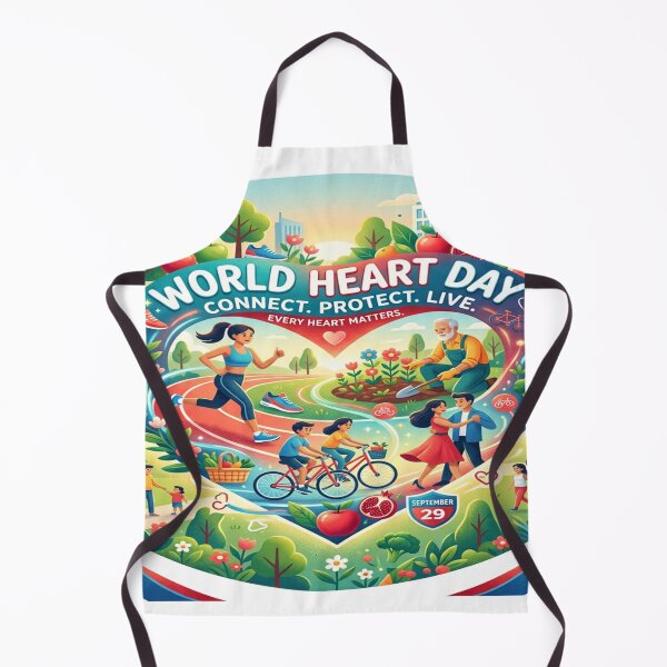 Item preview, World Heart Day Community Health Promotional Illustration designed and sold by Solomon-Ent-144.