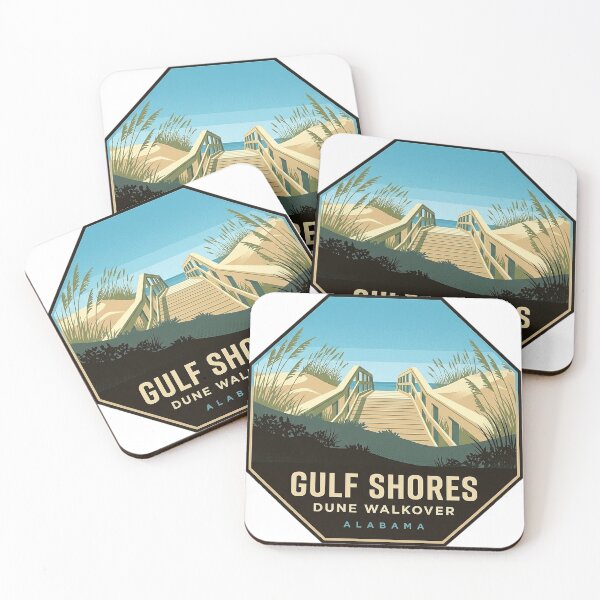 Item preview, Gulf Shores Dune Walkover Octagon Sticker - Alabama Beach Access designed and sold by DetourDgn.