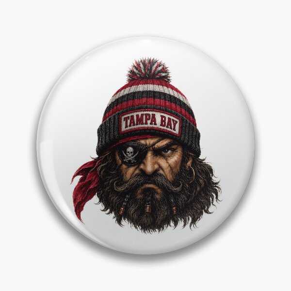 Item preview, Rugged Pirate Captain Beanie Art designed and sold by olacassandra.