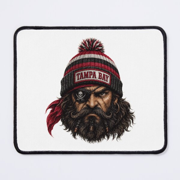 Item preview, Rugged Pirate Captain Beanie Art designed and sold by olacassandra.