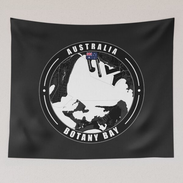 Item preview, Botany Bay Australia City Map  designed and sold by Thistle-TShop.