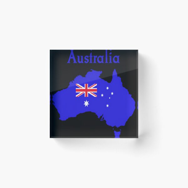 Item preview, Australia Map And Flag designed and sold by UncleSamArts.