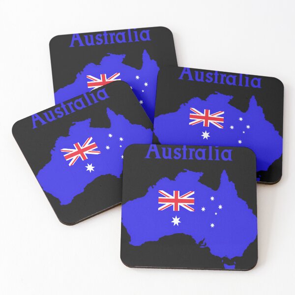 Item preview, Australia Map And Flag designed and sold by UncleSamArts.