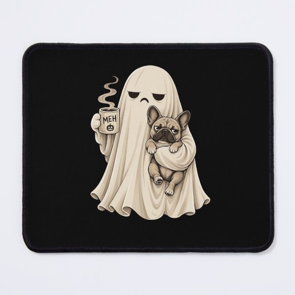 Item preview, Meh Ghost French Bulldog Coffee Spooky Cute Halloween designed and sold by haitrieuic96.