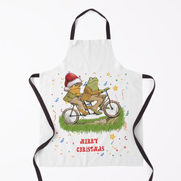 Item preview, frog and toad on the bike - Merry Christmas designed and sold by FlareCraftStudio.