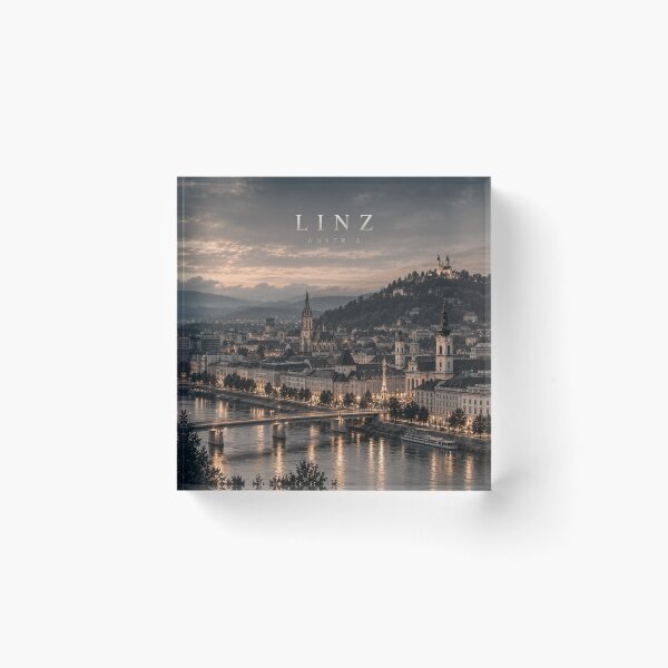 Item preview, Obra de arte cinematográfica monocromática de la ciudad de Linz designed and sold by MichaeIRellov.