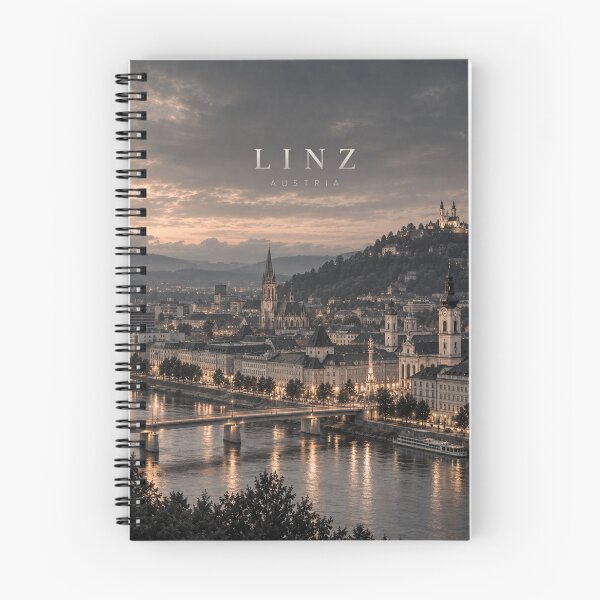 Item preview, Linz Cinematic Monochrome City Artwork designed and sold by MichaeIRellov.