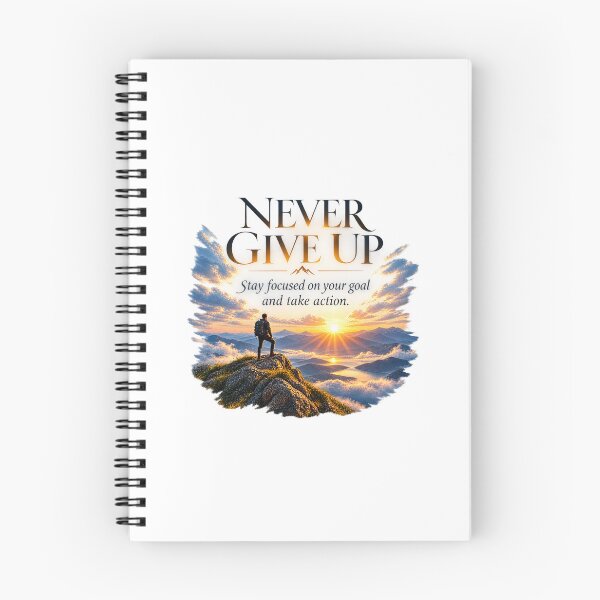 Item preview, Never Give Up, Stay Focused on Your Goal – Motivation & Determination designed and sold by solopensieri.