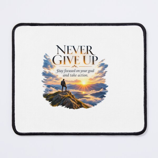 Item preview, Never Give Up, Stay Focused on Your Goal – Motivation & Determination designed and sold by solopensieri.