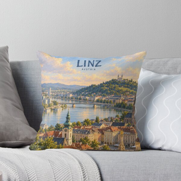 Item preview, Linz Painterly Austrian City Impression designed and sold by MichaeIRellov.