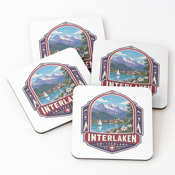 Item preview, Interlaken Switzerland Est. 1133 Swiss Alps Travel Vacation Souvenir Destination designed and sold by Star3NowForMe.