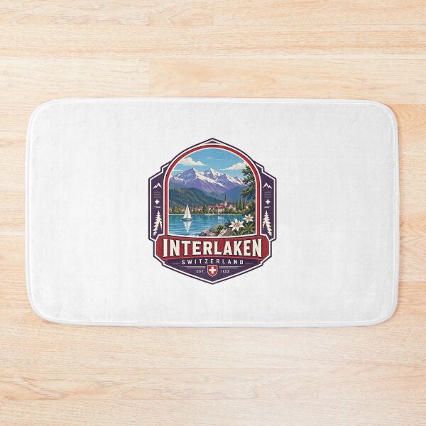 Item preview, Interlaken Switzerland Est. 1133 Swiss Alps Travel Vacation Souvenir Destination designed and sold by Star3NowForMe.