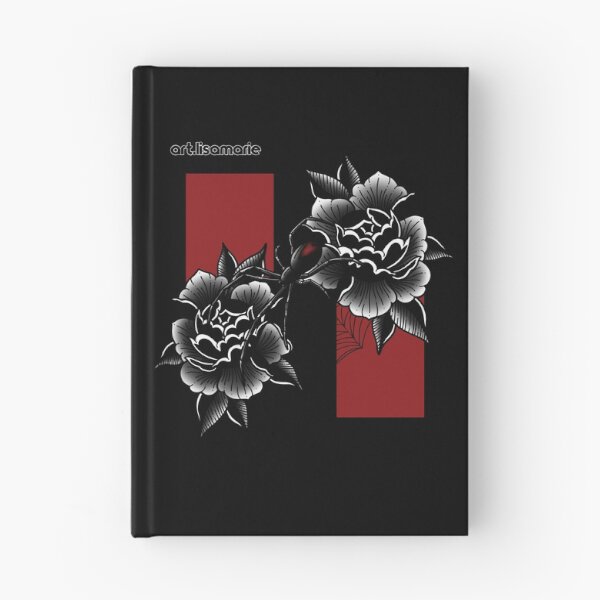 Item preview, Red Back Spider + Peonies designed and sold by artlisamarie.