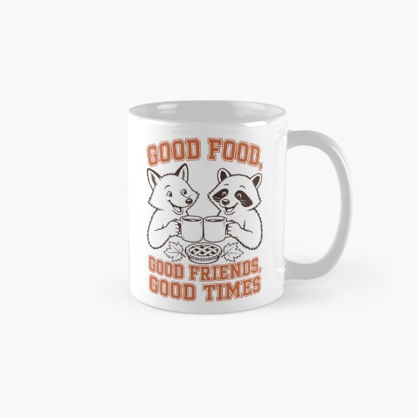 Item preview, Good Food, Good Friends – Cute Raccoon & Fox designed and sold by Sed94.