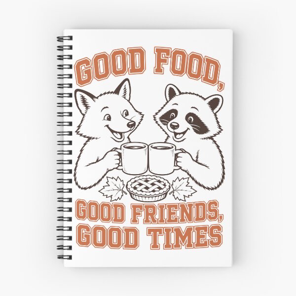 Item preview, Good Food, Good Friends – Cute Raccoon & Fox designed and sold by Sed94.