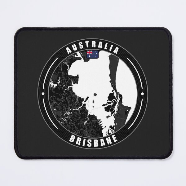 Item preview, Brisbane Australia City Map designed and sold by Thistle-TShop.