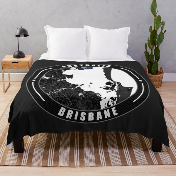 Item preview, Mapa de la ciudad de Brisbane, Australia designed and sold by Thistle-TShop.
