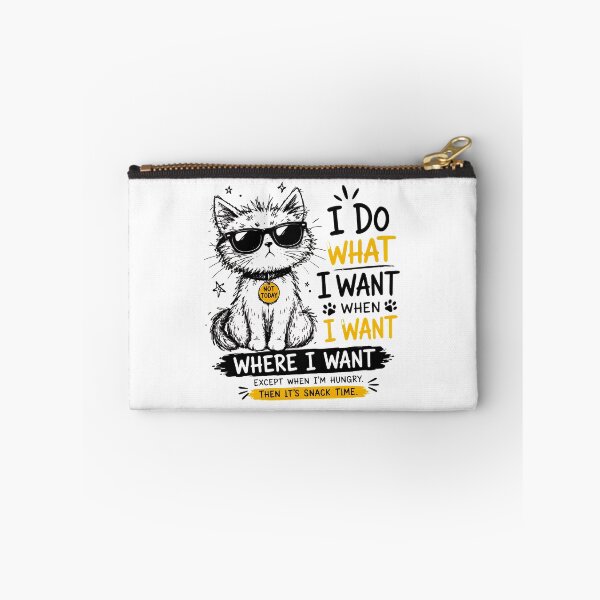 Item preview, Funny Cat I Do What I Want Sunglasses Snack Time Quote designed and sold by Dmo3HarkoArt.