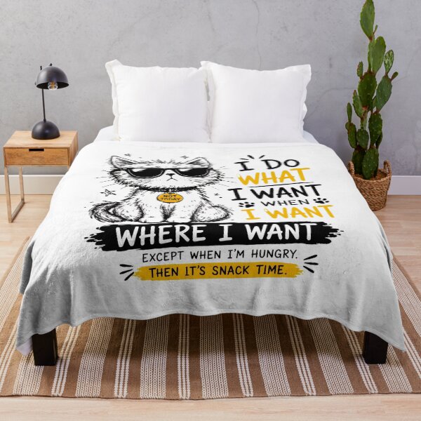 Item preview, Funny Cat I Do What I Want Sunglasses Snack Time Quote designed and sold by Dmo3HarkoArt.