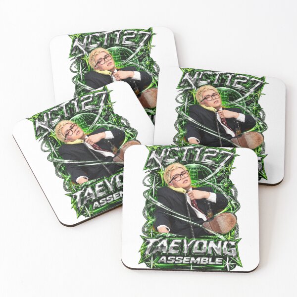 Item preview, NCT Taeyong Assemble Y2K Acid Graphic Neon Glow Art designed and sold by Valeree Store.