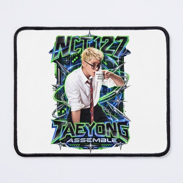 Item preview, Blingy Taeyong NCT Electric Green Tribal Chrome Graphic designed and sold by Valeree Store.