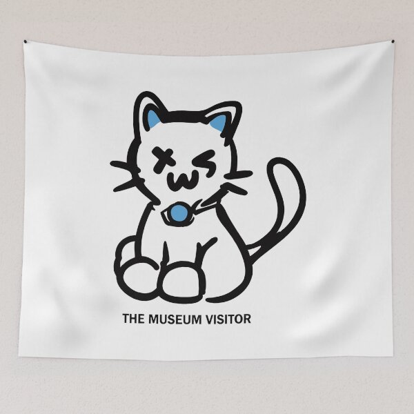 Item preview, Quirky Cat Museum Visitor Tee designed and sold by olacassandra.