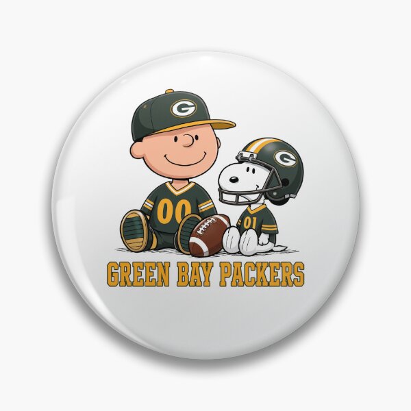 Item preview, Snoopy And Charlie Green Bay Football Fan designed and sold by CaneufeyCip.