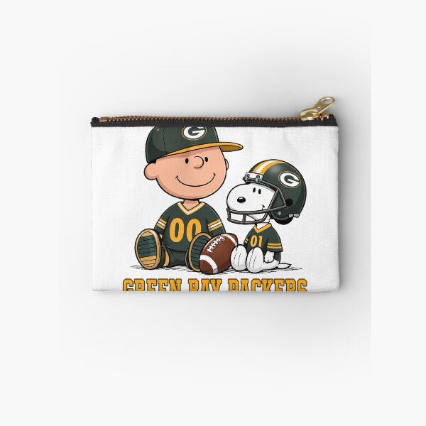 Item preview, Snoopy And Charlie Green Bay Football Fan designed and sold by CaneufeyCip.