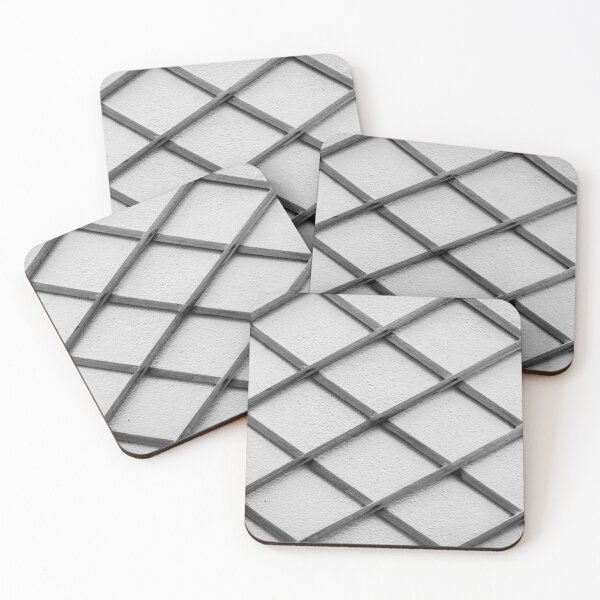 Item preview, Black and White Lattice Fence Pattern on Textured Wall for Abstract Backgrounds designed and sold by Nmallia.