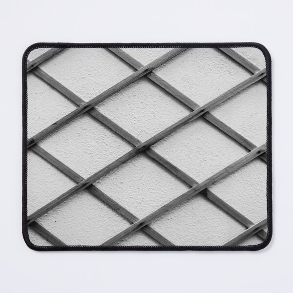 Item preview, Black and White Lattice Fence Pattern on Textured Wall for Abstract Backgrounds designed and sold by Nmallia.