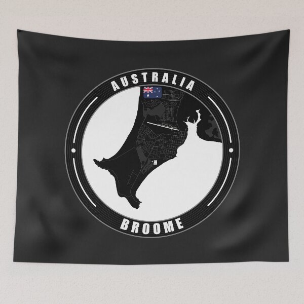 Item preview, Broome Australia City Map  designed and sold by Thistle-TShop.