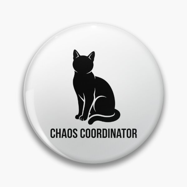 Item preview, Chaos Coordinator Cat Silhouette – Funny Cat Lover Design designed and sold by Luna & Cleo Creative.