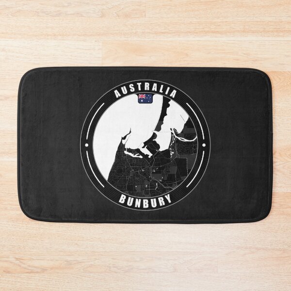 Item preview, Bunbury Australia City Map  designed and sold by Thistle-TShop.