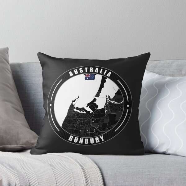 Item preview, Bunbury Australia City Map  designed and sold by Thistle-TShop.