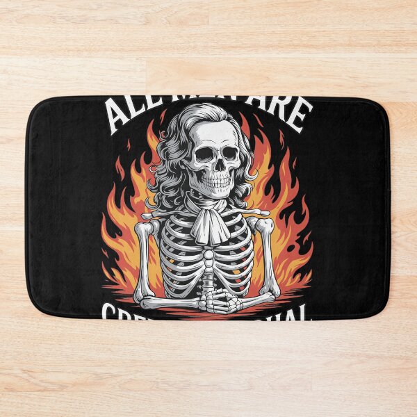 Item preview, Sarcastic Skeleton in Wig Flames Equal designed and sold by SANTIAGOISNEROS.