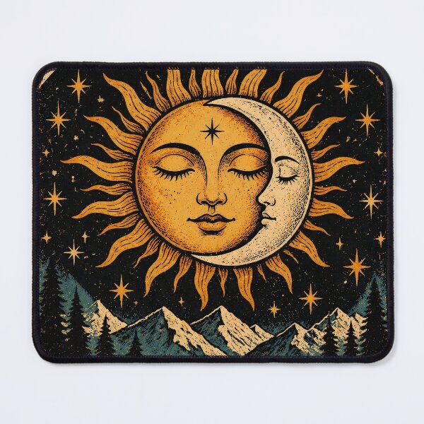 Item preview, Stay Wild Celestial Sun Moon Vintage Retro Nature Poster designed and sold by AS94 Creative Designs.