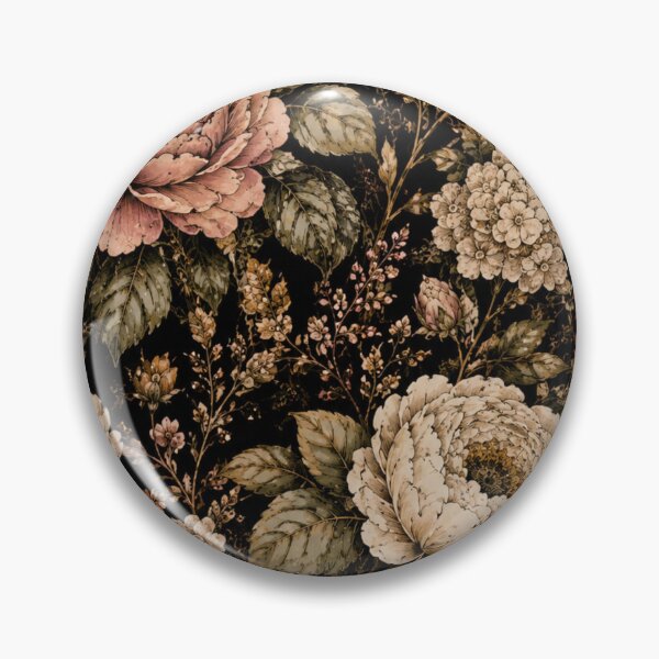 Item preview, Vintage Dark Floral Botanical Pattern designed and sold by Mikena1996.