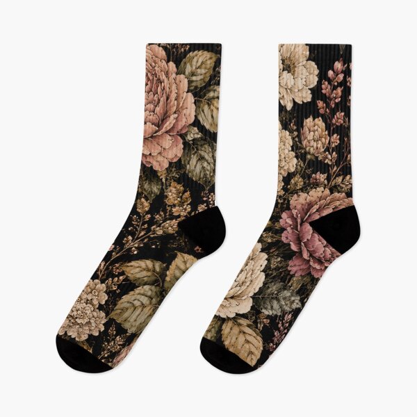Item preview, Vintage Dark Floral Botanical Pattern designed and sold by Mikena1996.