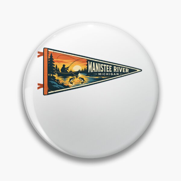 Item preview, Manistee River Michigan Fishing Angler Outdoors Travel designed and sold by Simsimah26Parks.