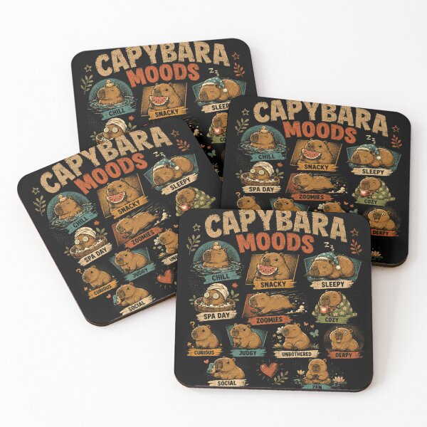 Item preview, Capybara Moods Animal Lover Pet Owner designed and sold by JonesFlora2025.