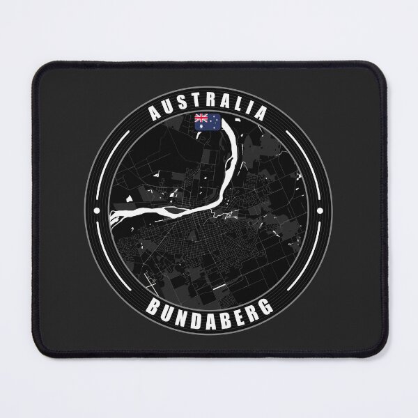 Item preview, Bundaberg Australia City Map  designed and sold by Thistle-TShop.