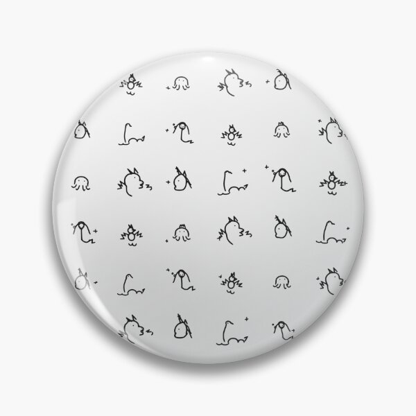 Item preview, Mythical Bestiary Doodle Vector Micro Icon Pattern Fantasy Creatures designed and sold by KungPowUnicorn.