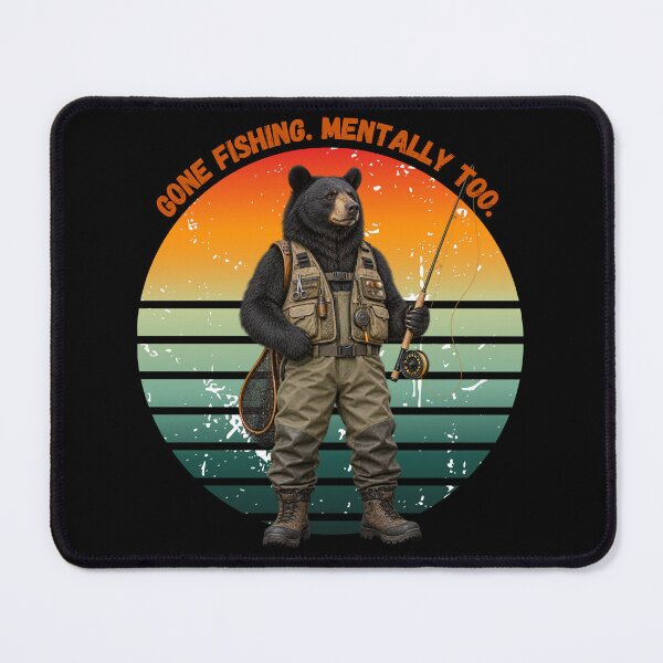 Item preview, Gone Fishing. Mentally Too. designed and sold by gomood.