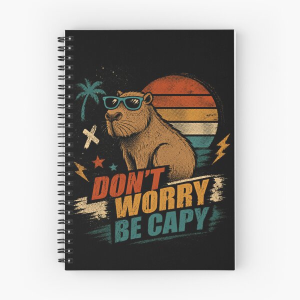 Item preview, Don't Worry Be Capy Capybara Animal Lover Pun designed and sold by JonesFlora2025.