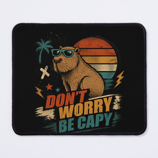 Item preview, Don't Worry Be Capy Capybara Animal Lover Pun designed and sold by JonesFlora2025.