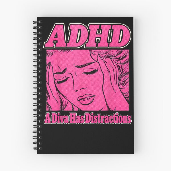 Item preview, ADHD A Diva Has Distractions Funny Retro Diva  designed and sold by marlo-quade.