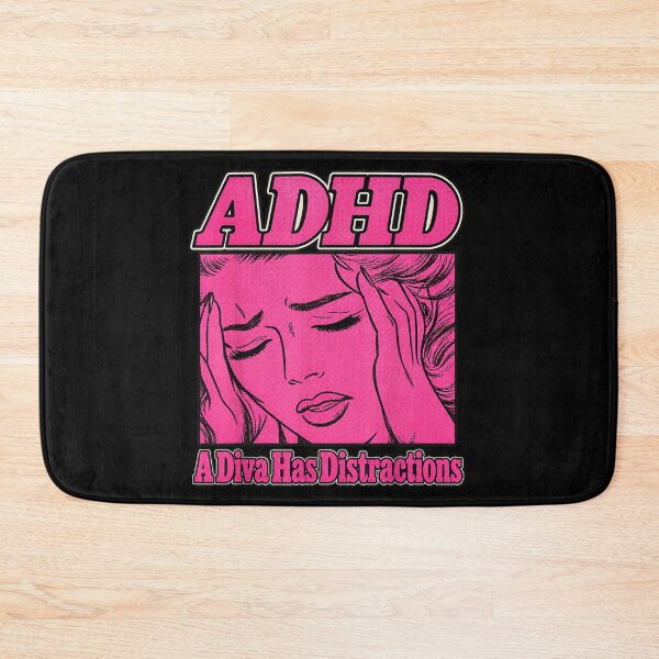 Item preview, ADHD A Diva Has Distractions Funny Retro Diva  designed and sold by marlo-quade.