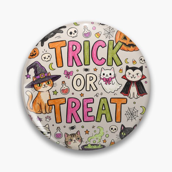 Item preview, Halloween Cats Trick Or Treat designed and sold by dudelinart.
