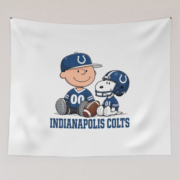 Item preview, Snoopy And Charlie Indianapolis Football Fan designed and sold by CaneufeyCip.