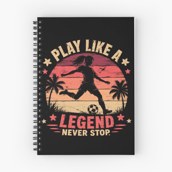 Item preview, Play Like A Legend Never Stop Women's Soccer Football Player Athlete designed and sold by SkeletonsDanger.
